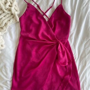Hello Molly Pink Wrap Dress